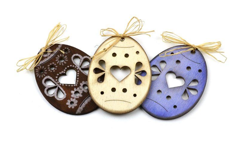 Drevený výsek - Zajačik, 14,5cm, 1ks