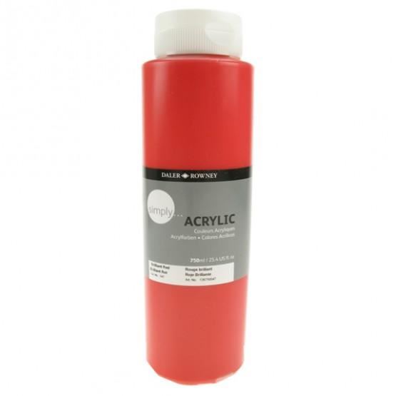 Akrylové farby D&R Simply, 10x75ml - SADA