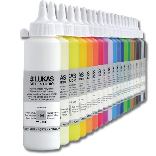 SADA - Akrylové farby LUKAS CRYL STUDIO, 49x250ml, mix všetkých farieb