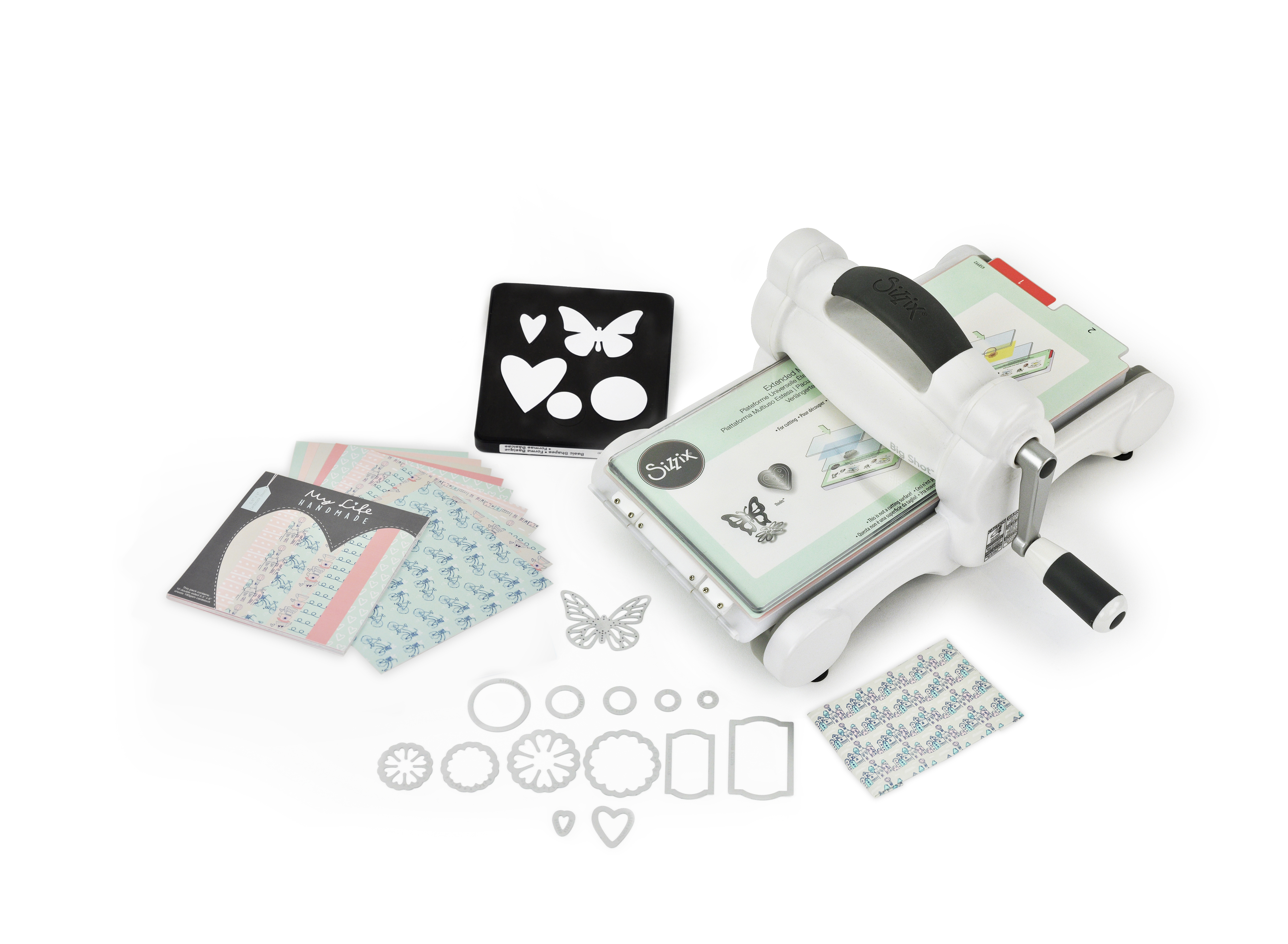 SIZZIX Big Shot bielo-šedý, vrátane štartovacej sady
