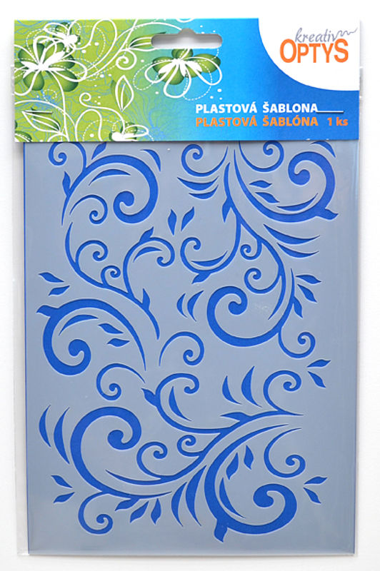 OPTYS plastové šablóny - filigránky, 20 x 15cm