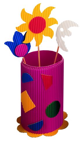 Vlnitý papier - 50x70 cm - 1 hárok vo Vami vybranej farbe