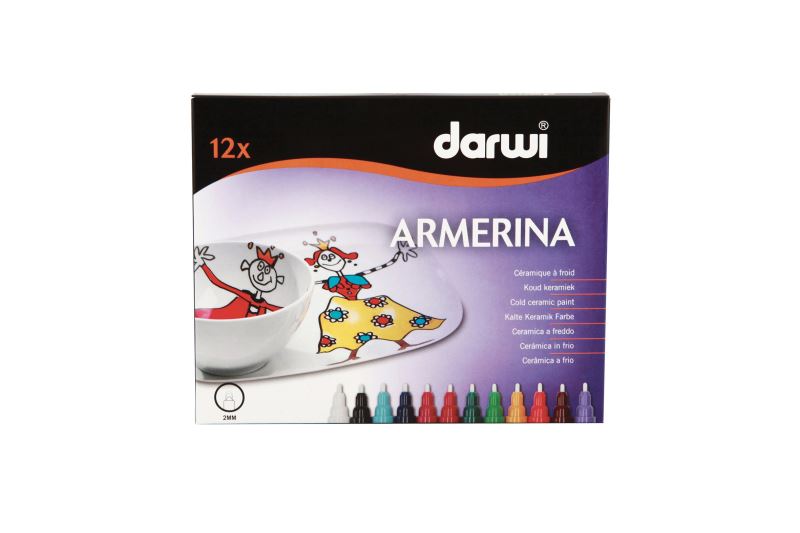 SADA - 12 ks fixky na porcelán DARWI ARMERINA - bez vypaľovania