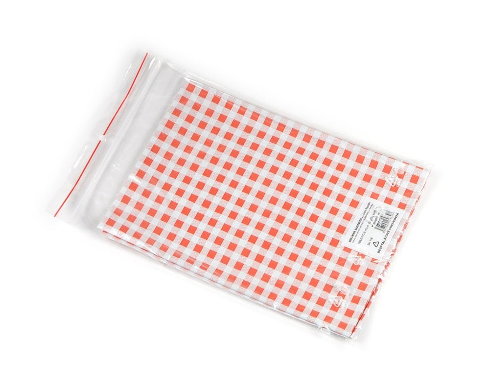 Ochranný obrus 65x50cm PVC - červené káro