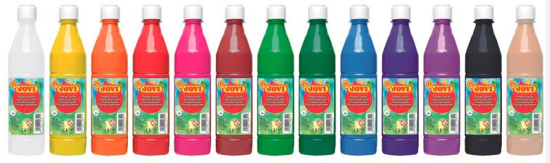 Tekutá temperová farba JOVI, 500ml - vyberte si farbu
