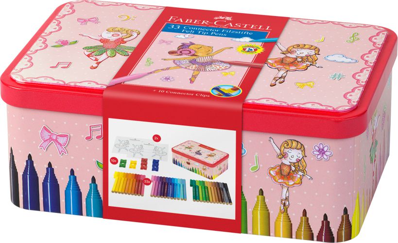 Fixky tenké Faber Castell, 33 farieb - BALERÍNA