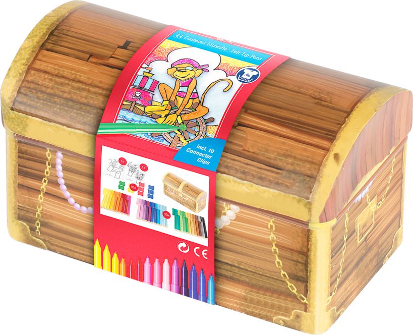 Fixky tenké Faber Castell, 33 farieb - TRUHLICA