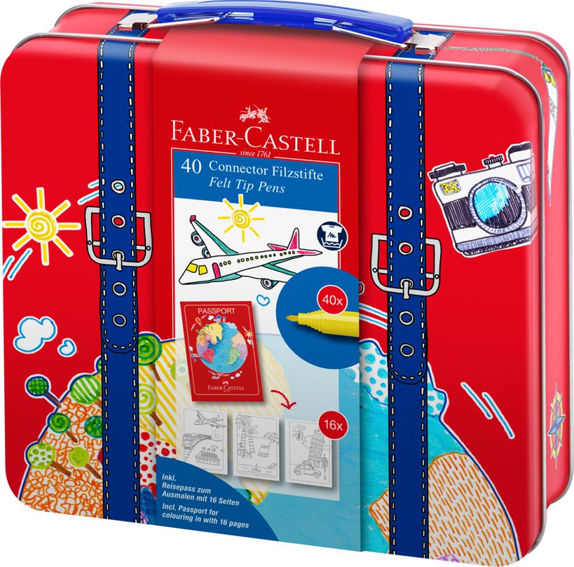Fixky tenké Faber Castell, 40 farieb - KUFRÍK