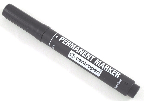 Centropen 8566 fixka čierna permanentná, stopa 2,5mm