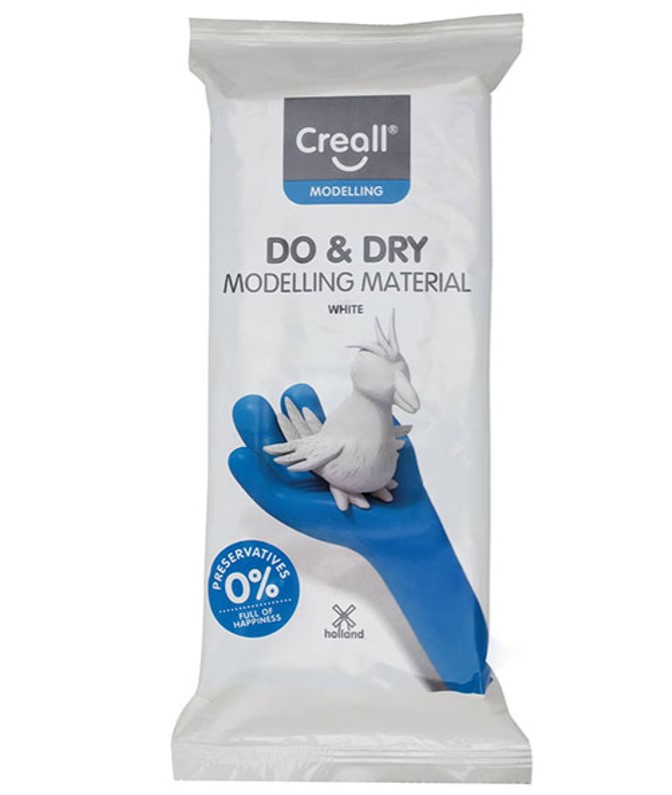 Creall - Modelovacia hmota samotvrdnúca, hypoalergénna - 1000g, biela