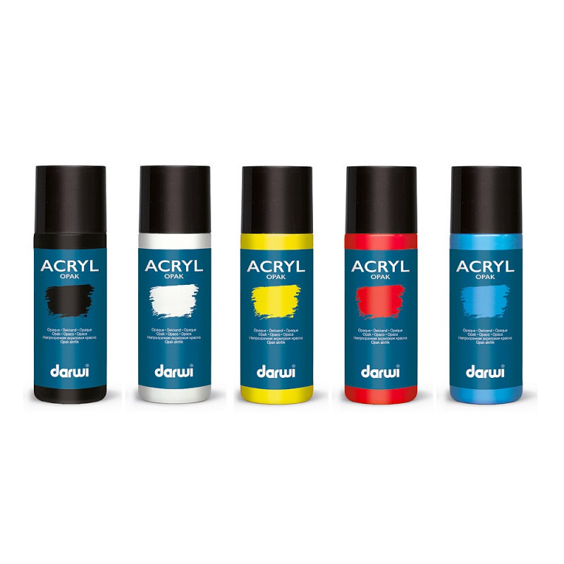 SADA Akrylová farba DARWI ACRYL OPAK – 6x80ml
