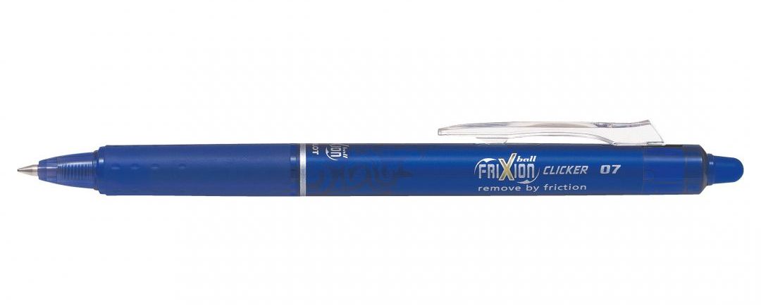 Gumovacie pero PILOT FRIXION - Clicker 0,7, modré