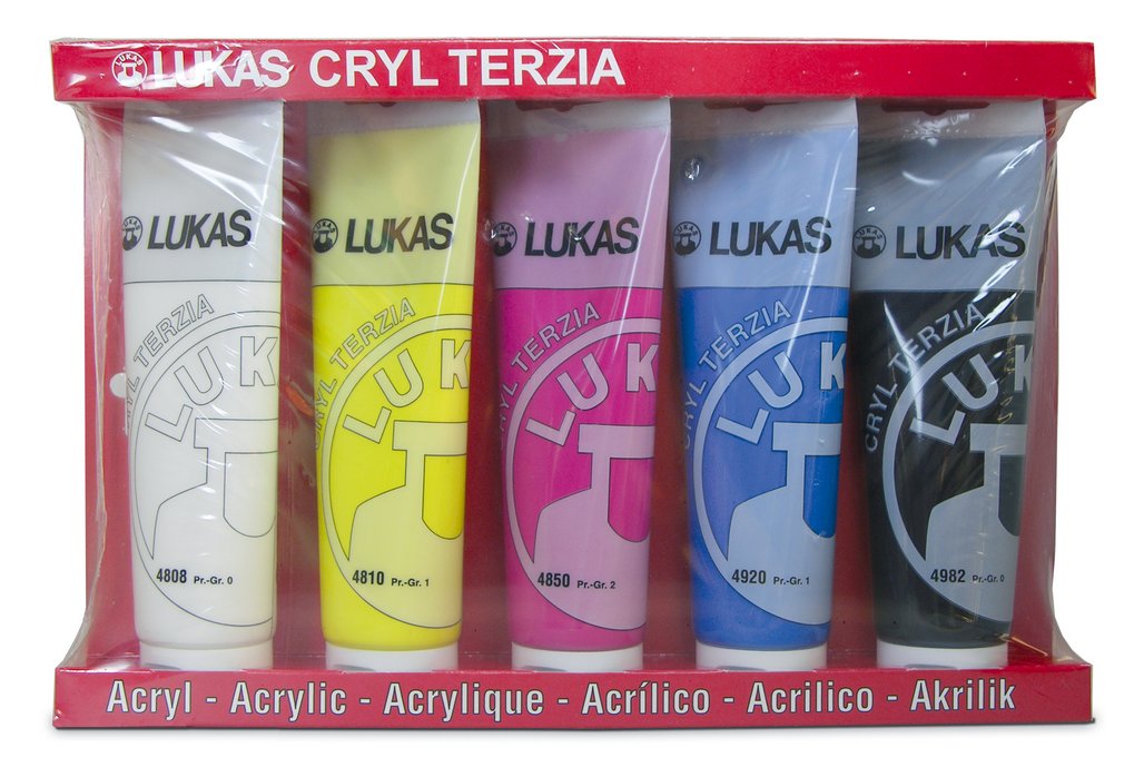 Akrylové farby TERZIA, 125ml - SADA 10ks