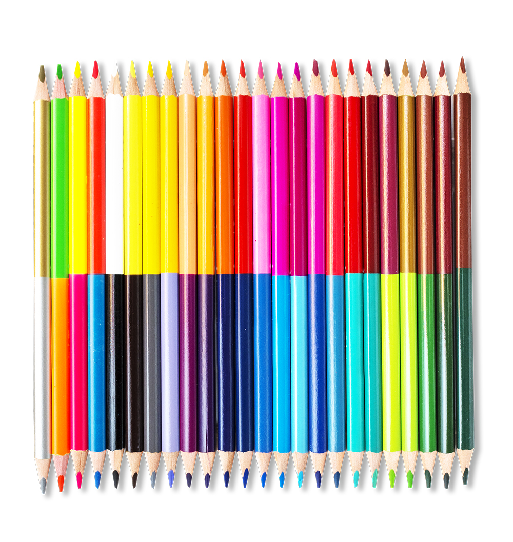 Pastelky Colorino trojhranné, obojstranné, 48 farebná súprava