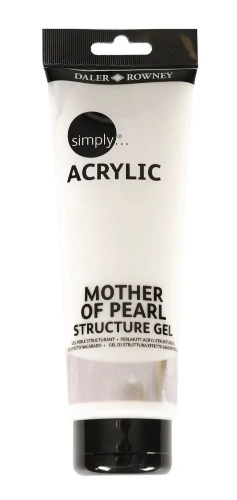 D&R Simply Gél - perleťové akryl médium - 250ml