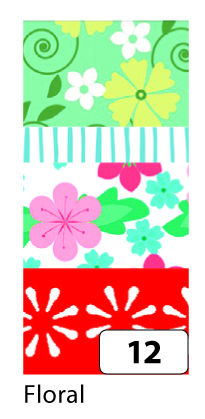 Washi Tape - dekoračné lepiaca páska - 4 ks - Kvety