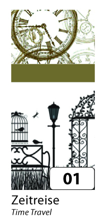 Washi Tape - dekoračné lepiaca páska - 3 ks - Cestovanie v čase