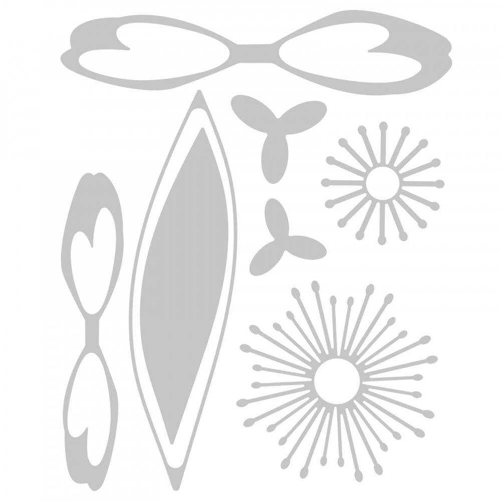 SIZZIX Vyrezávacie kovové šablóny Thinlits - Tulipán (8ks)