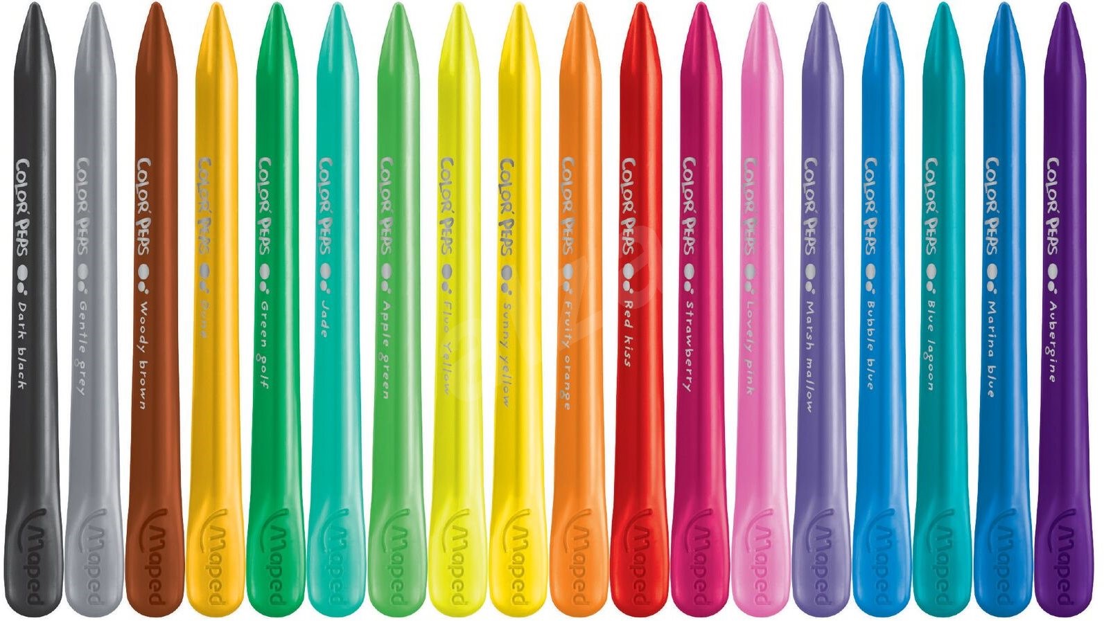Ceruzky MAPED Color Peps Plasticlean, 18 farieb