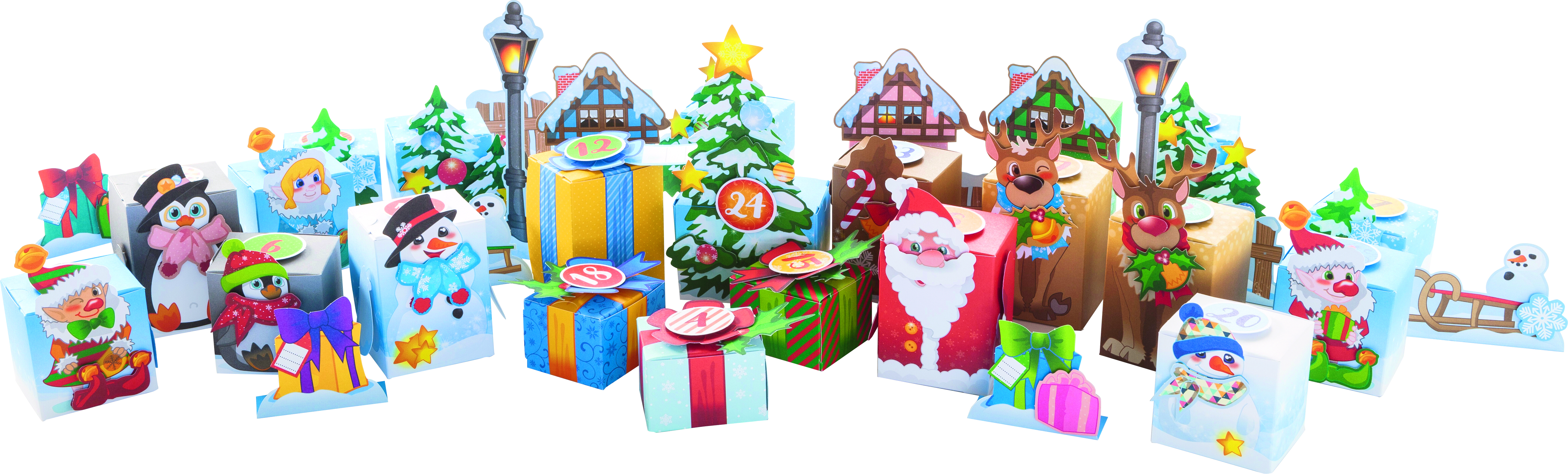 Adventný kalendár - Zimná krajina