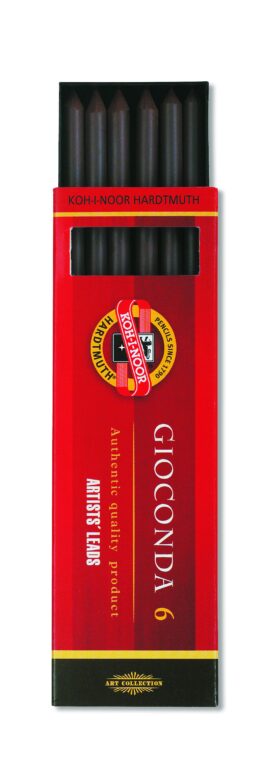 Rudka umelecká čiiernohnedá GIOCONDA, 6ks