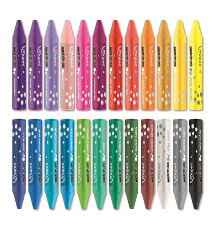 Mastný pastel MAPED Oil Peps, 24 farebná súprava