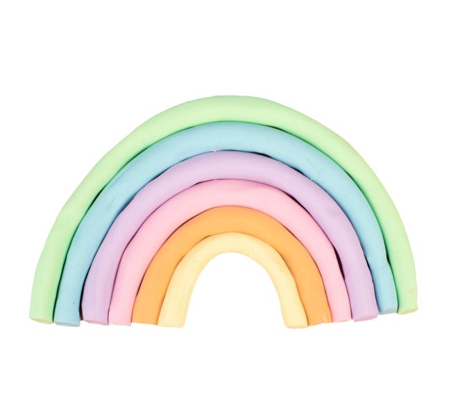 Plastelína 30x50g, 6 farieb, pastelové