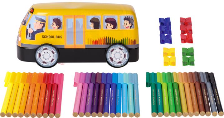 Fixky tenké Faber Castell, 33 farieb - AUTOBUS