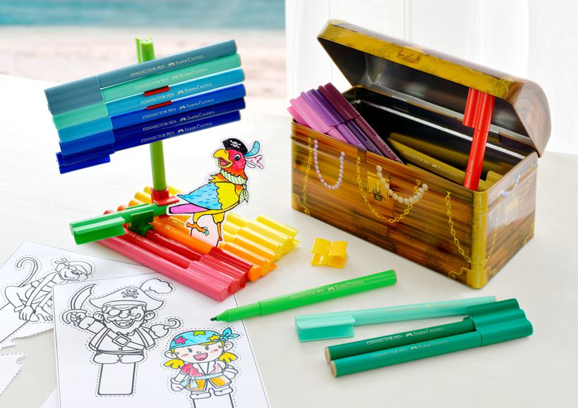 Fixky tenké Faber Castell, 33 farieb - TRUHLICA