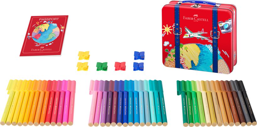 Fixky tenké Faber Castell, 40 farieb - KUFRÍK