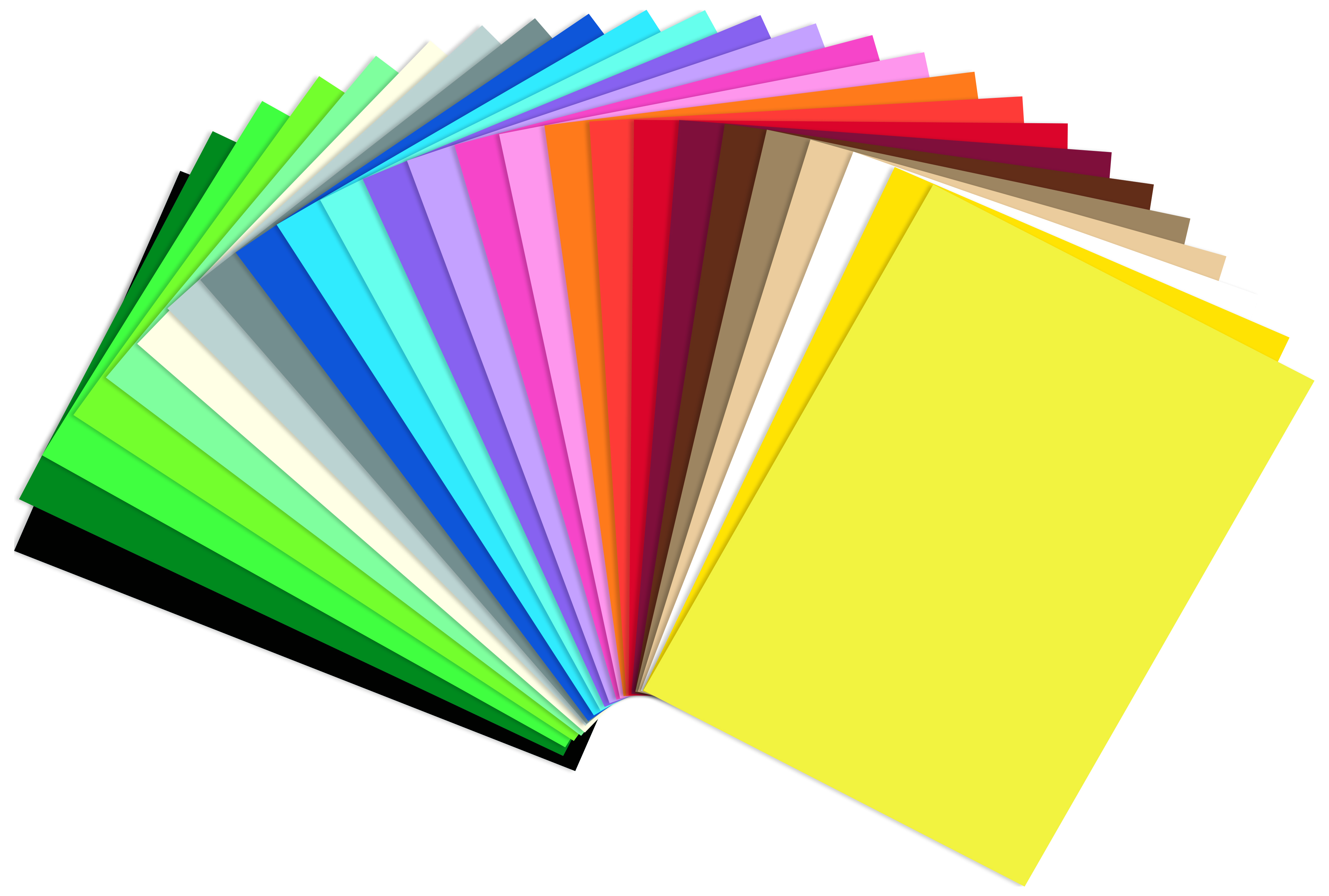 Farebný papier 130 g/m2 - DIN A4 - 100 listov v 25tich farbách