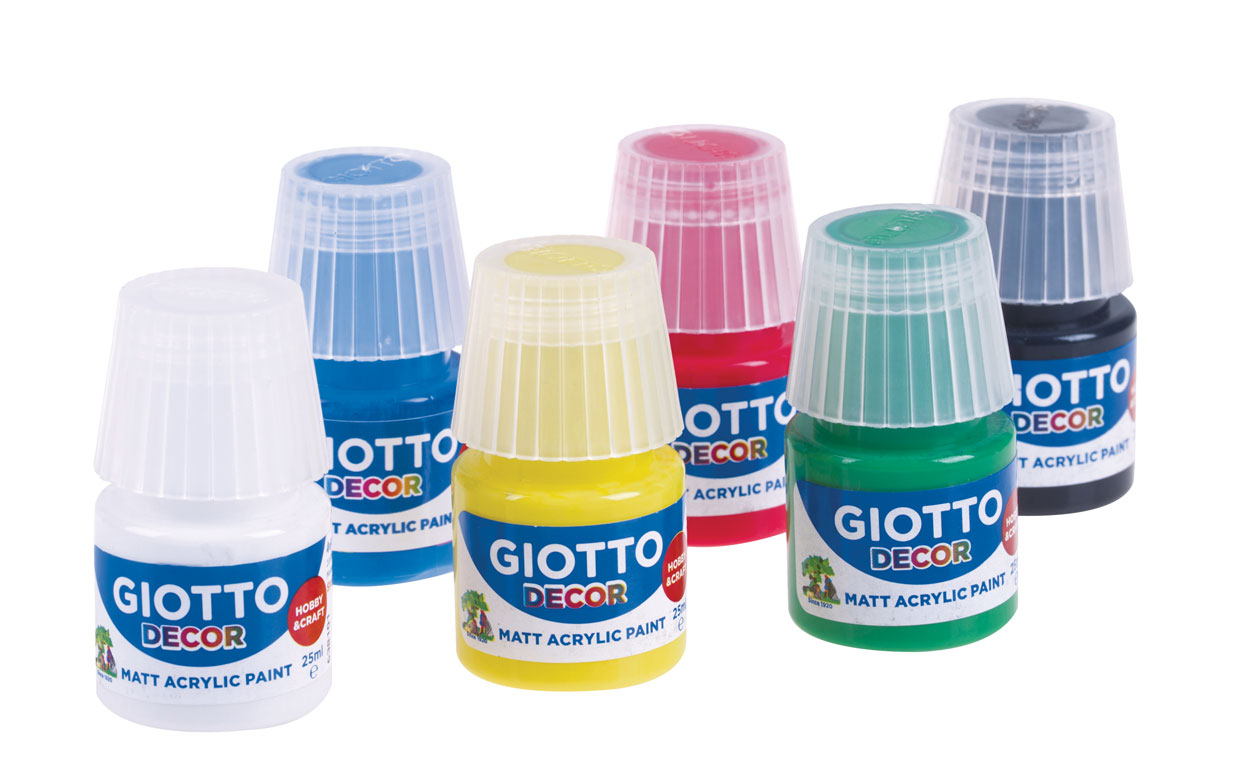 Akrylové farby GIOTTO Decor Acrylic - matné - sada 6x25ml