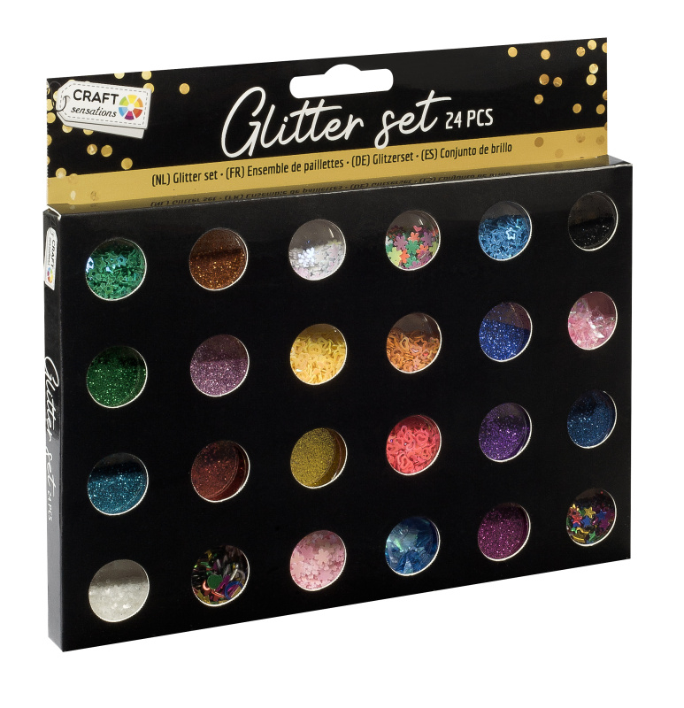 Glitter set - trblietky - 24 dielov