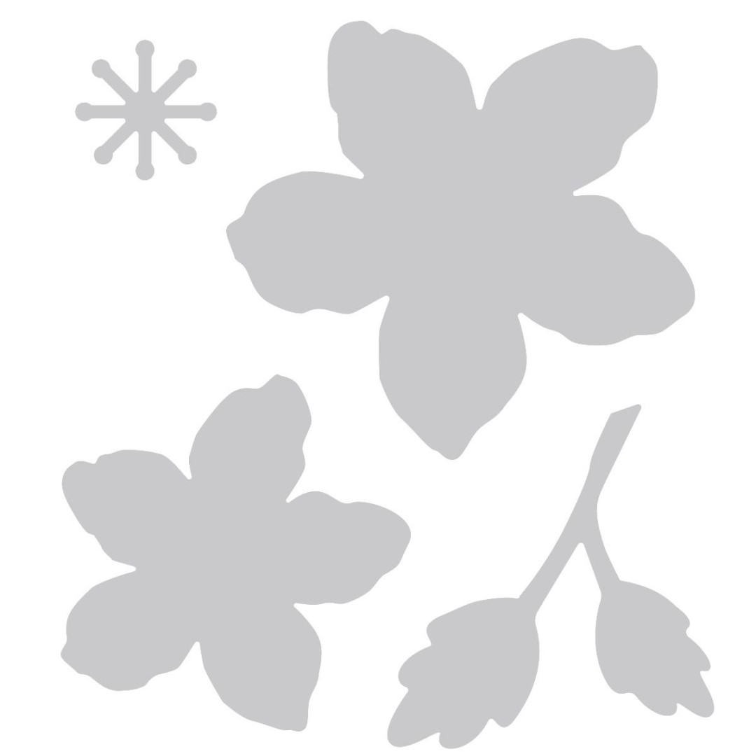 SIZZIX Vyrezávacie kovové šablóny Bigz - Vianočná ruža