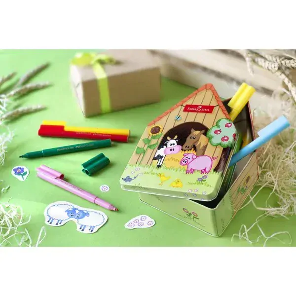 Fixky tenké Faber Castell, 18 farieb - FARMA