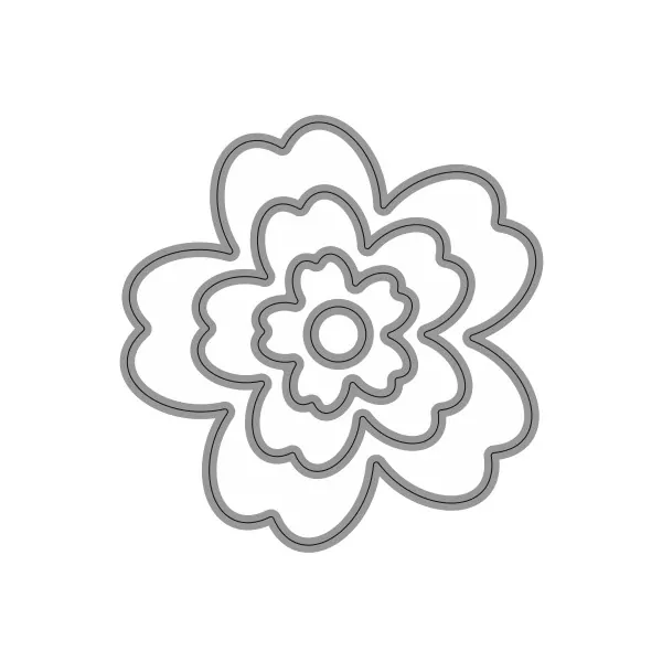 Wiler Vyrezávacie kovové šablóny - Kvety, 4ks