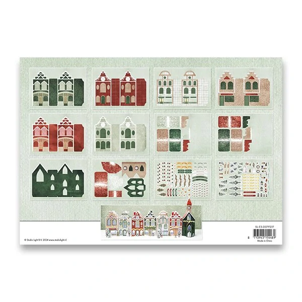 Kreatívna vianočná sada - Papierová kúzelná dedinka