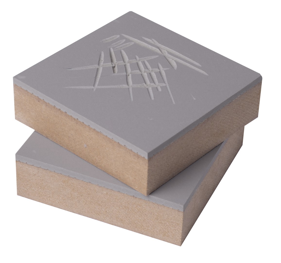 ESSDEE Lino na drevenej podložke, 75x75x3,2mm - 2 ks
