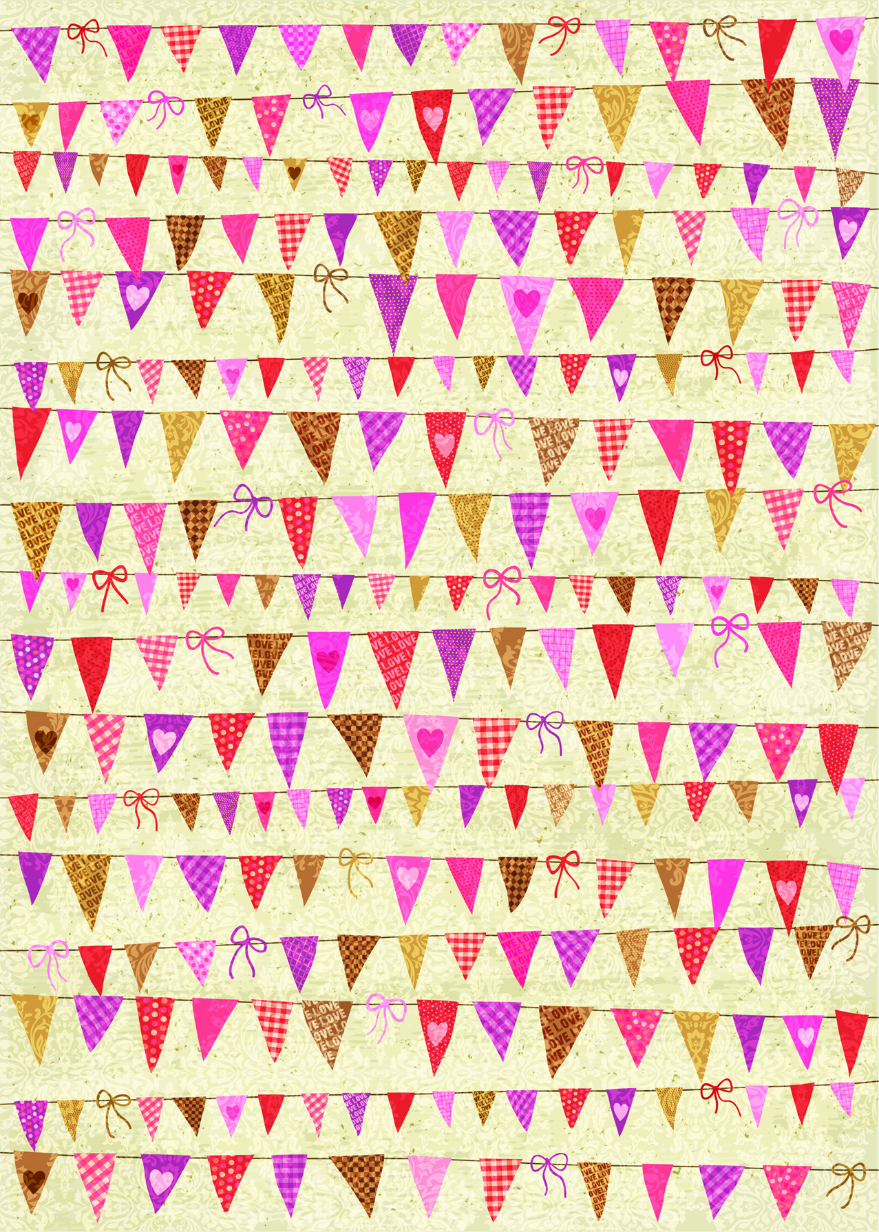 Washi Tape - ryžové listy A4 - 5 samolepiacich listov v 5tich motívoch - SRDCE