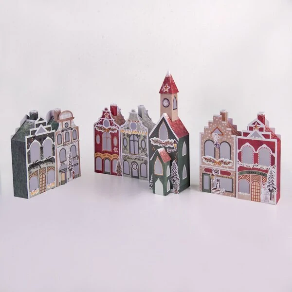 Kreatívna vianočná sada - Papierová kúzelná dedinka
