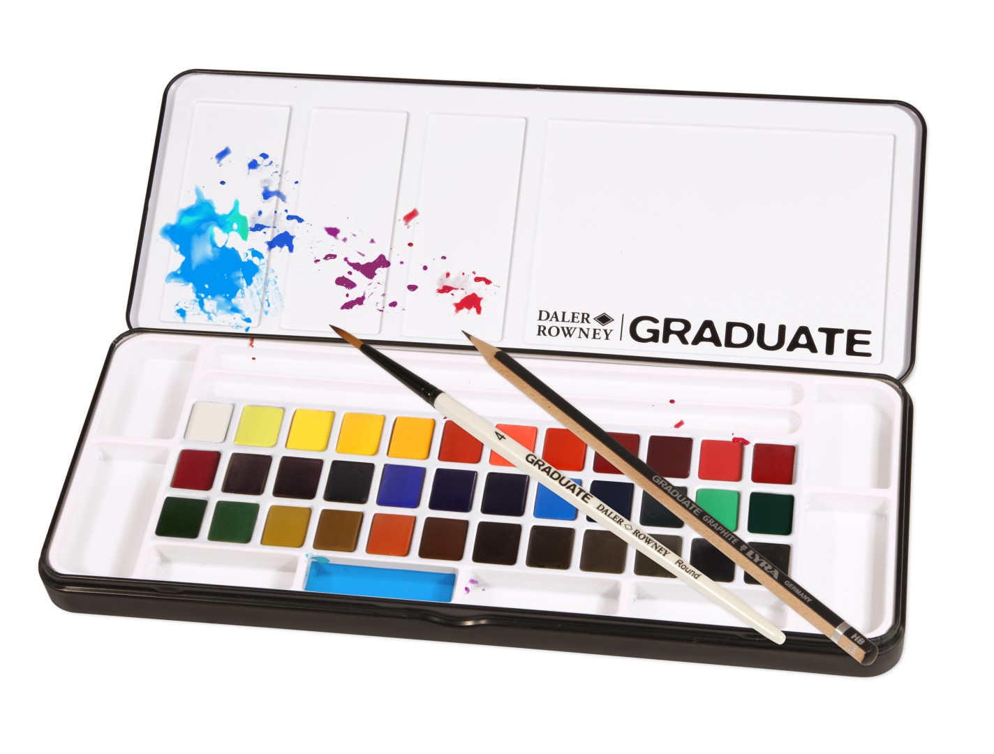 D&R Graduate akvarelová cestovná sada 36HP, štetec, ceruzka