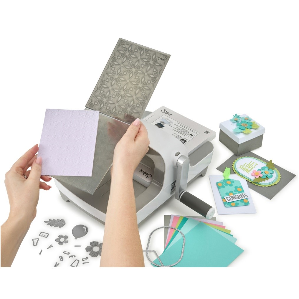 SIZZIX Big Shot bielo-šedý, vrátane štartovacej sady