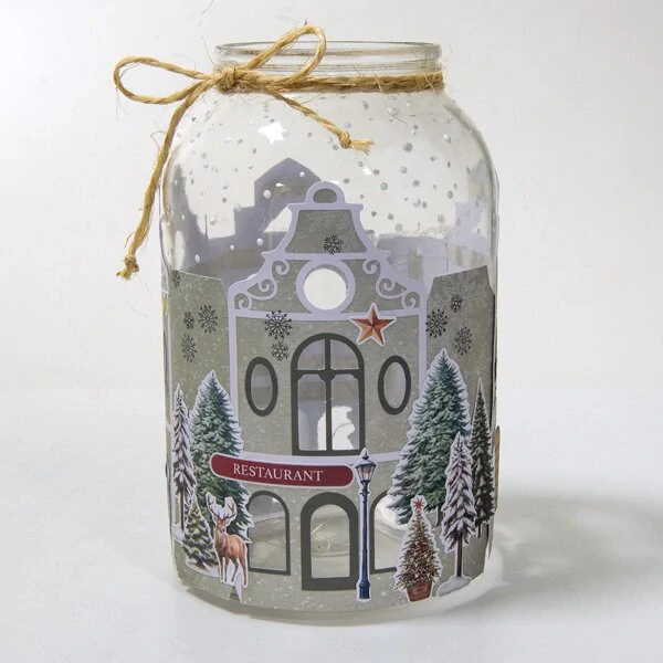 Kreatívna vianočná sada - Papierová zasnená dedinka