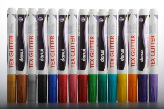 Fixka na textil DARWI TEX – glittrová, 6ml, 1ks