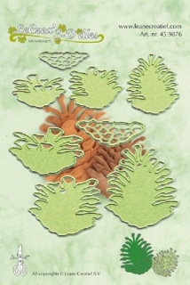 LEANE Vyrezávacie a embosovacie kovové šablóny 3D - Šišky borové 8ks (3-5cm)