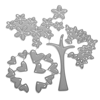 RAYHER vyrezávacie kovové šablóny - stromy 4,8-8cm, 4ks