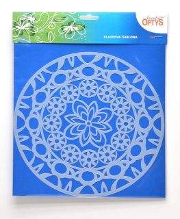 OPTYS plastové šablóny - Mandala 2, 25x25cm