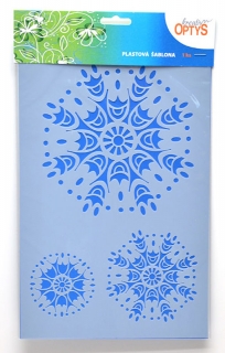 OPTYS plastové šablóny - Mandala 4, 20x30cm