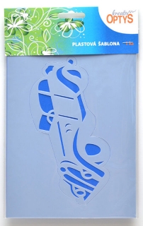 OPTYS plastové šablóny - auto, 20x15cm