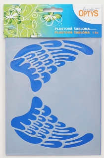 OPTYS plastové šablóny - Anjelské krídla 1, 20 x 15cm